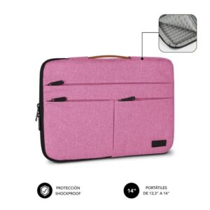 Funda Subblim Air Padding 360 Sleeve para Portátiles hasta 14"/ Rosa 8436586742706 SUBLS-AP36004 SUB-FUNDA AP360 14 PK