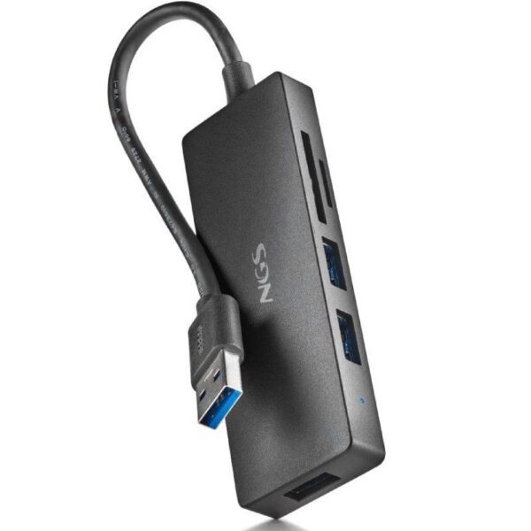 Hub USB NGS IHUB READER/ 3xUSB 3.0/ 1xLector de Tarjetas 8435430626049 IHUBREADER NGS-HUB IHUB READER