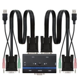 KVM Switch Nanocable 10.12.0001/ PC - CPU: 2 VGA + 2 USB + 4 JACK 3.5 / CONSOLA: 2 USB + VGA + 2 JACK 2.5/ 1.4m 8433281003989 10.12.0001 NAN-KVM 10.12.0001