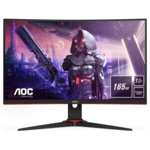 Monitor Gaming Curvo AOC C24G2AE 23.6"/ Full HD/ 1ms/ 165Hz/ VA/ Multimedia/ Negro 4038986148207 C24G2AE/BK AOC-M C24G2AE BK