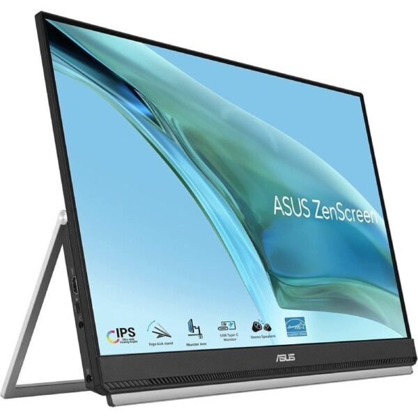 Monitor Portátil Asus ZenScreen MB249C 23.8"/ Full HD/ Multimedia/ Regulable en Altura/ Negro 4711081911432 90LM0865-B01170 ASU-M MB249C