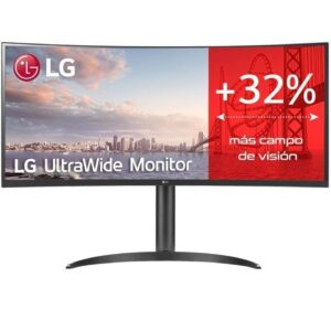 Monitor Profesional Ultrapanorámico Curvo LG 34WQ75C-B 34"/ WQHD/ Multimedia/ Regulable en altura/ Negro 8806091660985 34WQ75C-B LG-M 34WQ75C-B