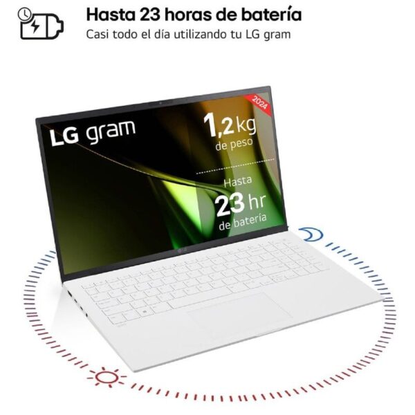 Portátil LG Gram 15Z90S-G AA74B Intel Core Ultra 7-155H/ 16GB/ 512GB SSD/ 15.6"/ Win11 - Imagen 3