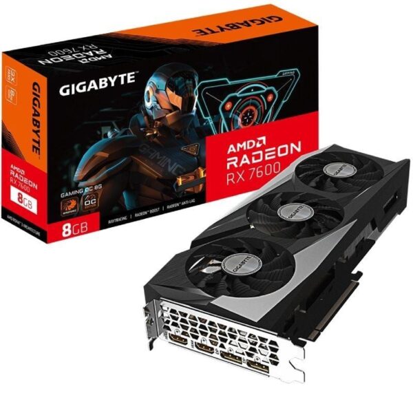 Tarjeta Gráfica Gigabyte Radeon RX 7600 Gaming OC/ 8GB GDDR6 4719331313425 9VR76GO-00-G10 GIG-GF RAD RX7600 G OC 8G