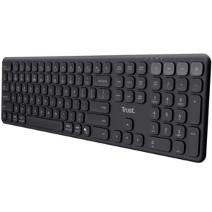 Teclado Compacto Inalámbrico por Bluetooth Trust Vaiya 8713439256352 25635 TRU-TEC VAIYA BK