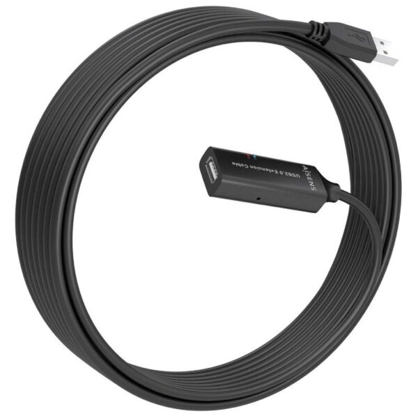 Cable Alargador USB 2.0 Aisens A101-0915/ USB Macho - USB Hembra/ 10m/ Negro - Imagen 2