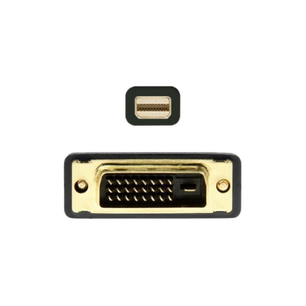 Cable Conversor Mini DisplayPort Aisens A125-0363/ Mini DisplayPort Macho - DVI Macho/ 2m/ Negro - Imagen 2