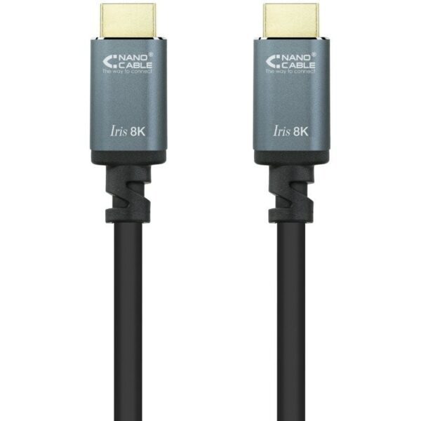 Cable HDMI 2.1 IRIS 8K Nanocable 10.15.8005/ HDMI Macho - HDMI Macho/ 5m/ Negro - Imagen 2