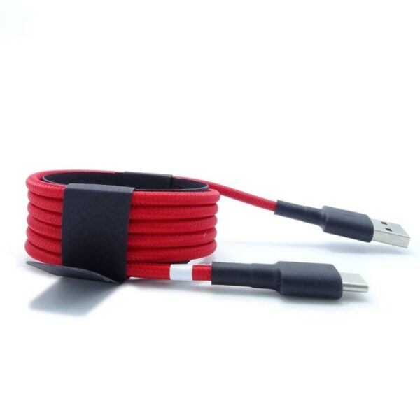 Cable USB 2.0 Xiaomi SJV4110GL/ USB Macho - USB Tipo-C Macho/ 1m/ Rojo y Negro - Imagen 4