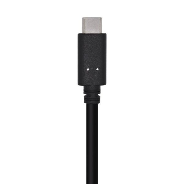 Cable USB 3.1 Tipo-C Aisens A107-0449/ USB Tipo-C Macho - USB Macho/ 50cm/ Negro - Imagen 2