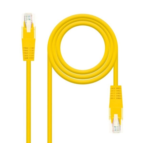 Cable de Red RJ45 AWG24 UTP Nanocable 10.20.0401-Y Cat.6/ 1m/ Amarillo - Imagen 2