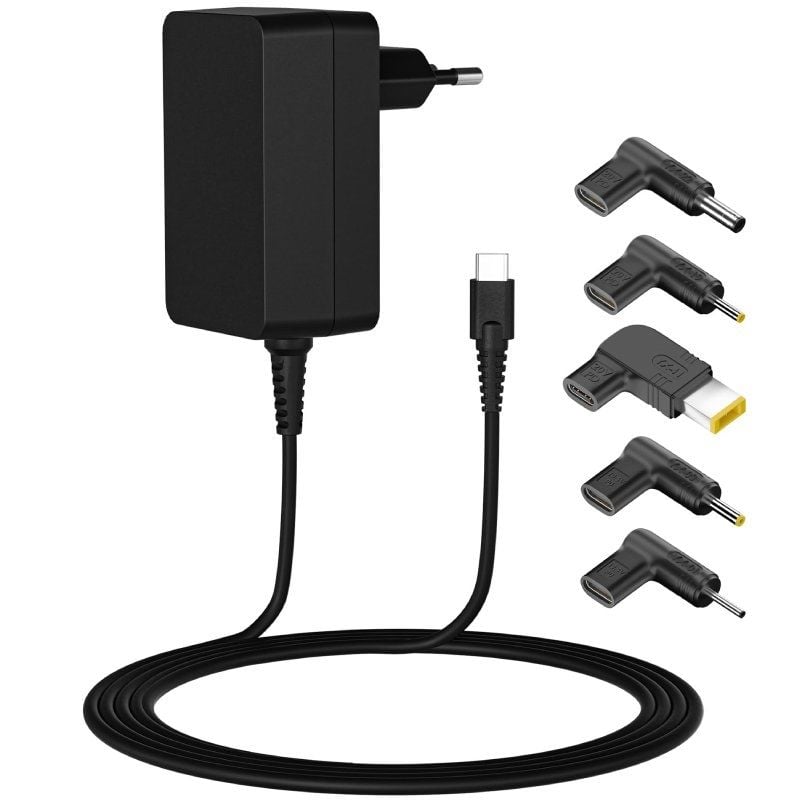 Cargador Universal Leotec Notebook 45W Type-C/ 1x USB Tipo-C/ 2.25A 8436588882578 LENCSHOMETC45 LEO-CARGA HOME TIPO-C 45W