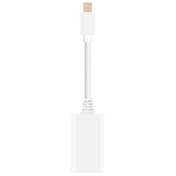 Conversor Nanocable 10.16.0102-W/ Mini DisplayPort Macho - HDMI Hembra/ 15cm/ Blanco - Imagen 2