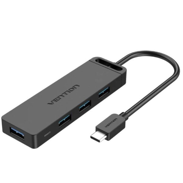 Hub USB Tipo-C Vention TGKBD/ 4xUSB/ 1xMicroUSB PD/ 50cm - Imagen 2