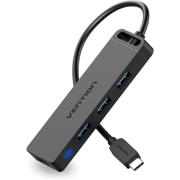 Hub USB Tipo-C Vention TGKBD/ 4xUSB/ 1xMicroUSB PD/ 50cm - Imagen 3