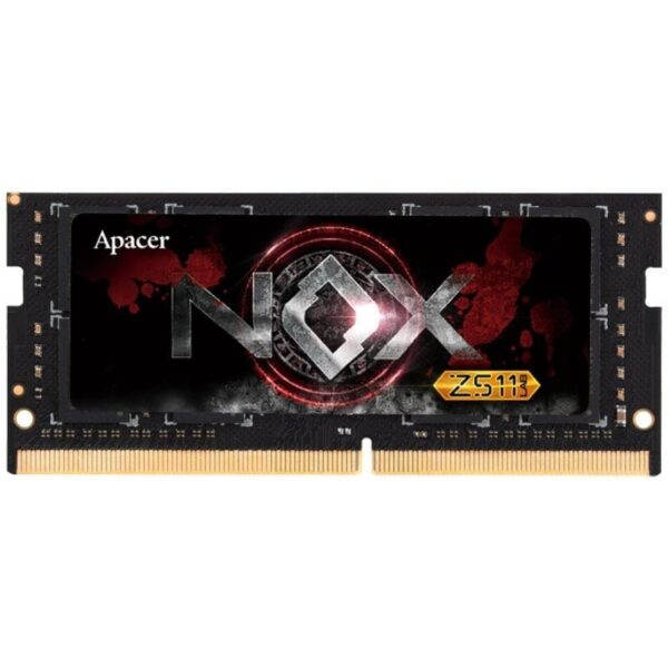 Memoria RAM Apacer NOX 16GB/ DDR4/ 3200MHz/ 1.2V/ CL20/ SODIMM  A4S16G32CLYBDAA-1 APA-16GB A4S16G32CLYBDAA-1