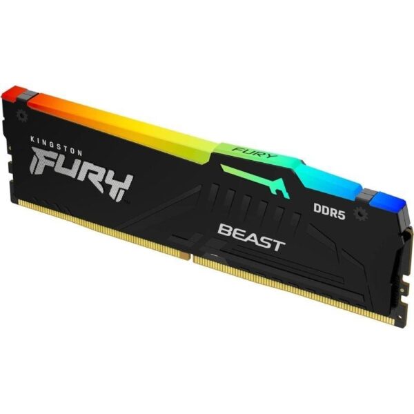 Memoria RAM Kingston FURY Beast RGB 8GB/ DDR5/ 6000MHz/ 1.35V/ CL36/ DIMM - Imagen 2