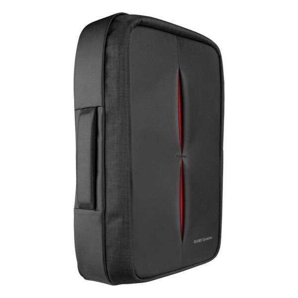 Mochila Mars Gaming MB2 para Portátil hasta 17.3"/ Puerto USB/ Antirrobo/ Impermeable/ Gris y Roja - Imagen 3