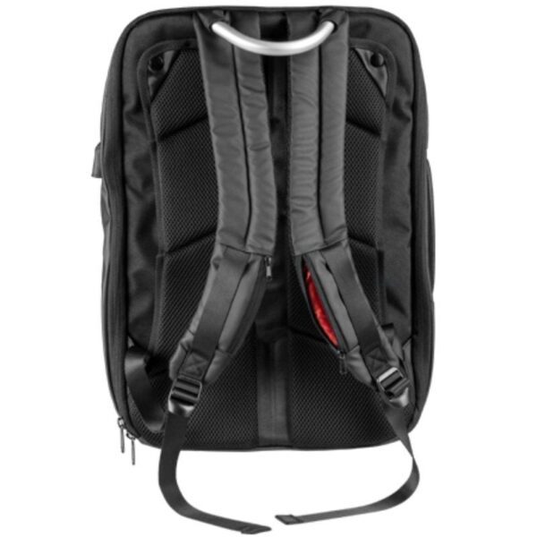 Mochila Mars Gaming MB2 para Portátil hasta 17.3"/ Puerto USB/ Antirrobo/ Impermeable/ Gris y Roja - Imagen 5