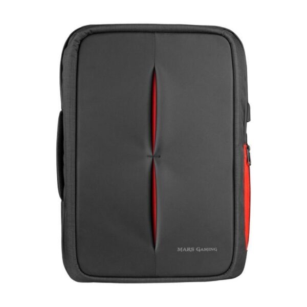 Mochila Mars Gaming MB2 para Portátil hasta 17.3"/ Puerto USB/ Antirrobo/ Impermeable/ Gris y Roja 4718009152595 MB2 TAC-MOCHI MB2