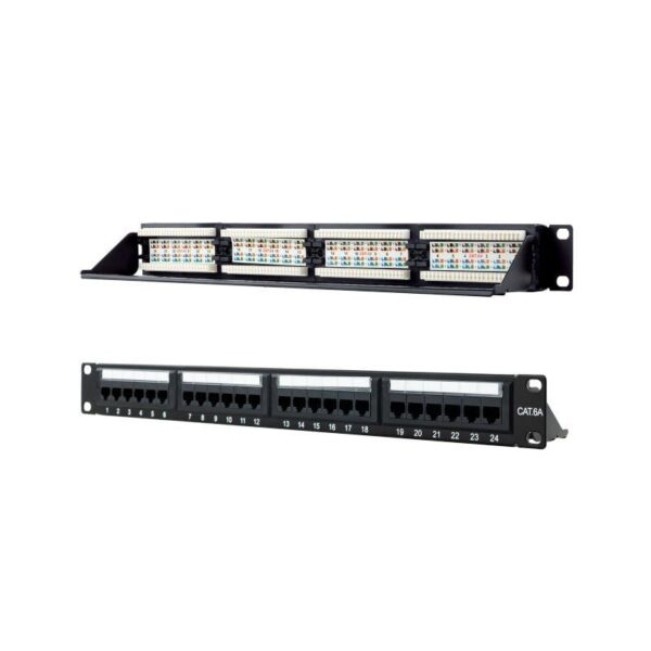 Patch Panel Nanocable 10.21.4124/ 24 Puertos/ Cat.6a/ Altura 1U - Imagen 2