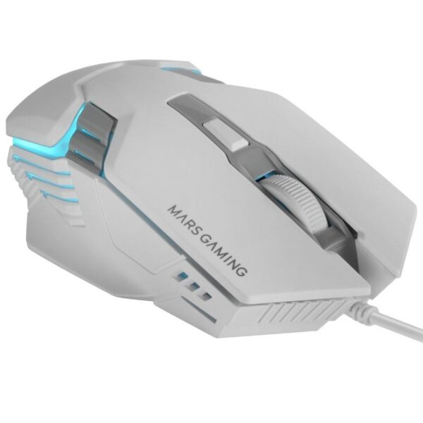 Ratón Gaming Mars Gaming MM024/ Hasta 4000 DPI/ Blanco - Imagen 2