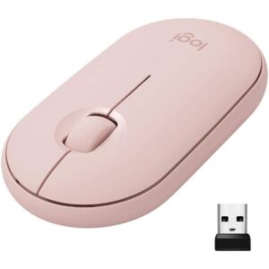 Ratón Inalámbrico por Bluetooth/ 2.4GHz Logitech Pebble M350/ Hasta 1000 DPI/ Rosa 5099206085664 910-005717 LOG-MOU P M350 RS