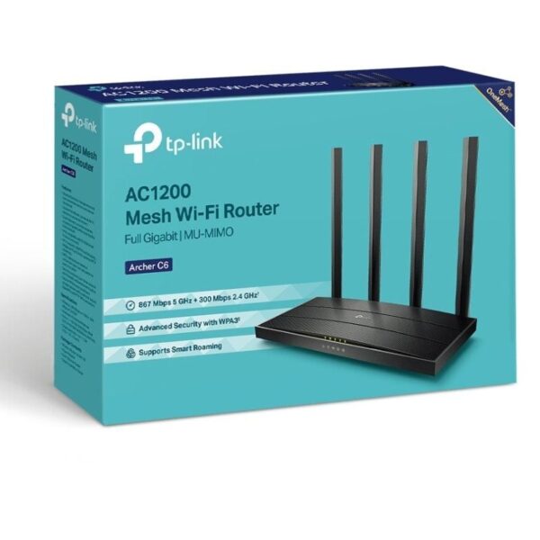 Router Inalámbrico TP-Link Archer C6 1200Mbps/ 2.4GHz 5GHz/ 4 Antenas/ WiFi 802.11ac/n/a - b/g/n - Imagen 4