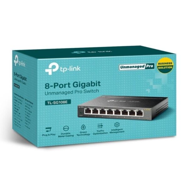 Switch TP-Link Easy Smart TL-SG108E 8 Puertos/ RJ-45 10/100/1000 - Imagen 3