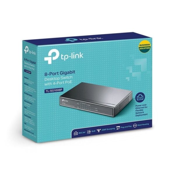 Switch TP-Link TL-SG1008P 8 Puertos/ RJ-45 10/100/1000 PoE - Imagen 4