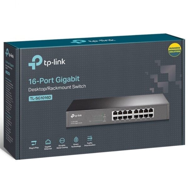 Switch TP-Link TL-SG1016D 16 Puertos/ RJ-45 10/100/1000 - Imagen 4