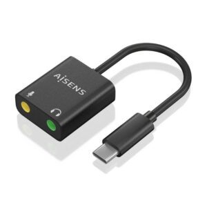 Tarjeta de Sonido Aisens A109-0767/ USB-C Macho - 2xJack 3.5 Hembra 8436574709865 A109-0767 AIS-ADP A109-0767