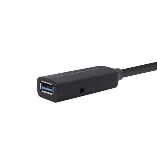 Cable Alargador USB 3.0 con Amplificador Aisens A105-0407/ USB Macho - USB Hembra/ Hasta 9W/ 625Mbps/ 5m/ Negro - Imagen 2
