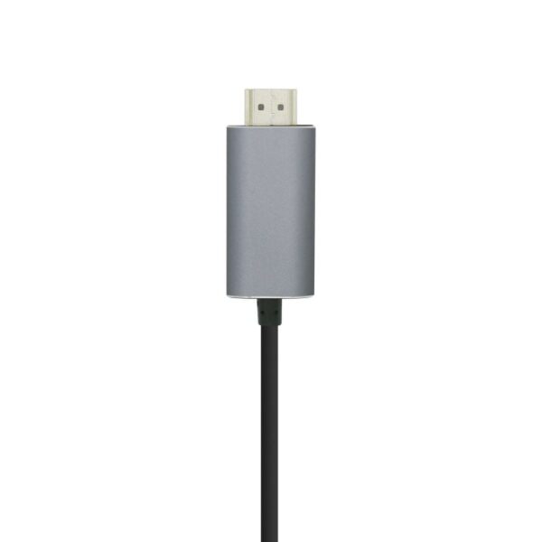 Cable Conversor Aisens A109-0392/ USB Tipo-C Macho - HDMI Macho/ Hasta 27W/ 1250Mbps/ 80cm/ Negro - Imagen 2