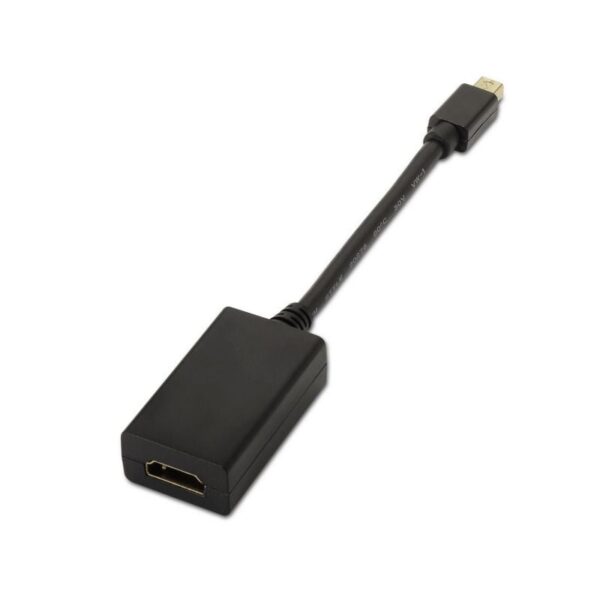 Cable Conversor Aisens A125-0137/ Mini DisplayPort Macho - HDMI Hembra/ 15cm/ Negro - Imagen 2