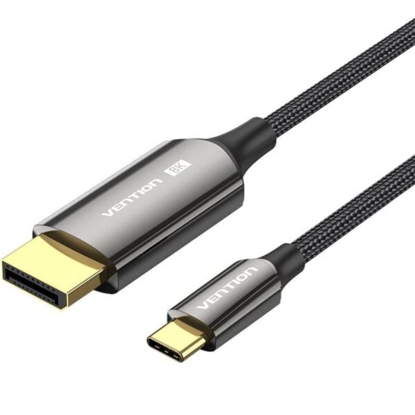 Cable Conversor DisplayPortI 8K Vention CRFBH/ USB Tipo-C Macho - DisplayPort Macho/ 2m/ Negro 6922794785410 CRFBH VEN-CAB CRFBH