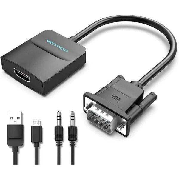 Cable Conversor Vention ACNBB/ VGA Macho - HDMI Hembra/ 15cm/ Negro - Imagen 3