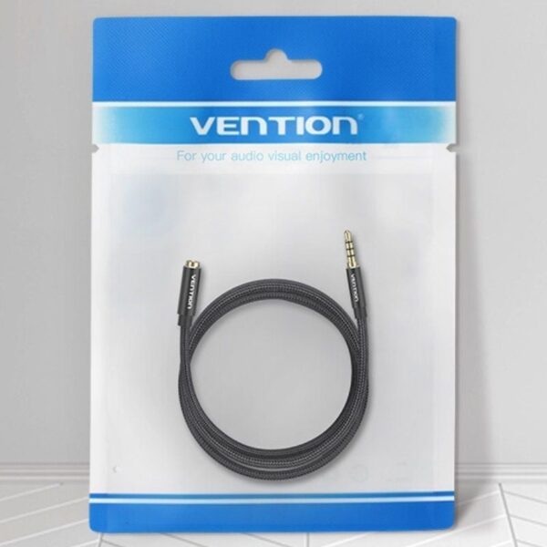 Cable Estéreo Vention BHCBI/ Jack 3.5 Macho - Jack 3.5 Hembra/ 3m/ Negro - Imagen 3