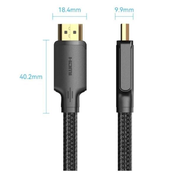 Cable HDMI 2.0 4K Vention ALLBH/ HDMI Macho - HDMI Macho/ 2m/ Negro - Imagen 2