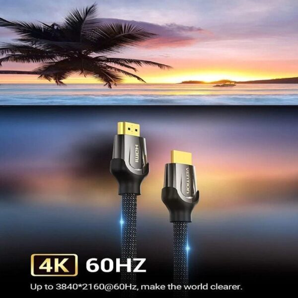 Cable HDMI 2.0 4K Vention VAA-B05-B075/ HDMI Macho - HDMI Macho/ 75cm/ Negro - Imagen 3