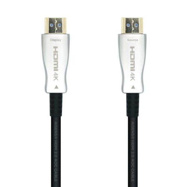 Cable HDMI 2.0 AOC 4K Aisens A148-0377/ HDMI Macho - HDMI Macho/ 15m/ Negro - Imagen 2
