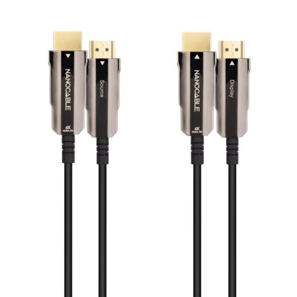 Cable HDMI 2.0 AOC 4K Nanocable 10.15.2020/ HDMI Macho - HDMI Macho/ 20m/ Negro - Imagen 2