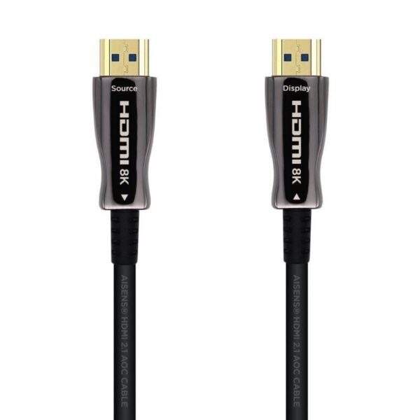Cable HDMI 2.1 AOC 8K Aisens A153-0518/ HDMI Macho - HDMI Macho/ 25m/ Negro 8436574705867 A153-0518 AIS-CAB HDMI A153-0518