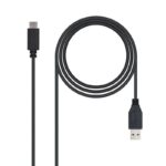 Cable USB 3.1 Nanocable 10.01.4001/ USB Tipo-C Macho - USB Macho/ 1m/ Negro 8433281007802 10.01.4001 NAN-CAB 10 01 4001