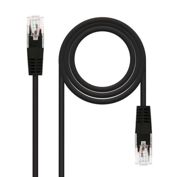 Cable de Red RJ45 UTP Nanocable 10.20.0103-BK Cat.5e/ 3m/ Negro - Imagen 2