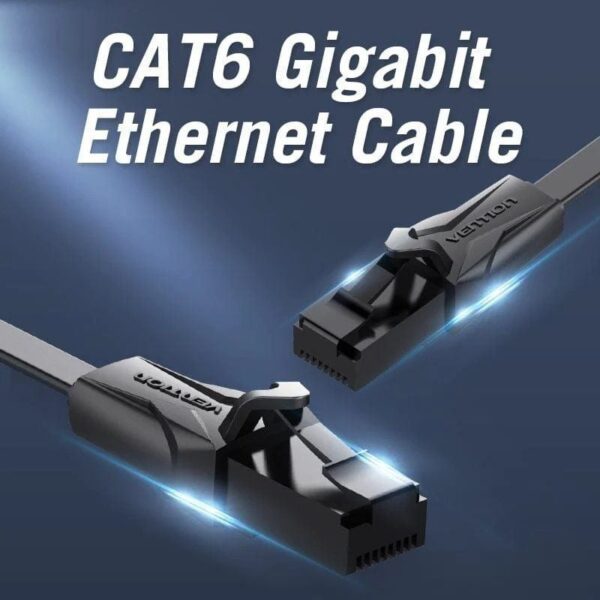 Cable de Red RJ45 UTP Vention IBABK Cat.6/ 8m/ Negro - Imagen 2