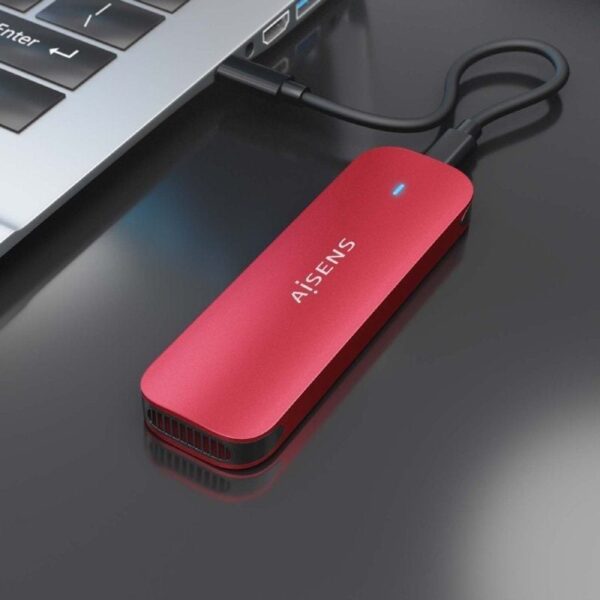 Caja Externa para Disco SSD M.2 NVMe Aisens ASM2-027RED/ USB 3.2/ Sin tornillos - Imagen 5