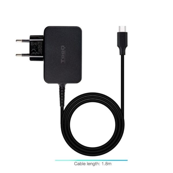 Cargador de Portátil GaN TooQ TQLC-USBCGAN65PD USB Tipo-C/ 65W/ Automático/ Voltaje 5-20V - Imagen 3