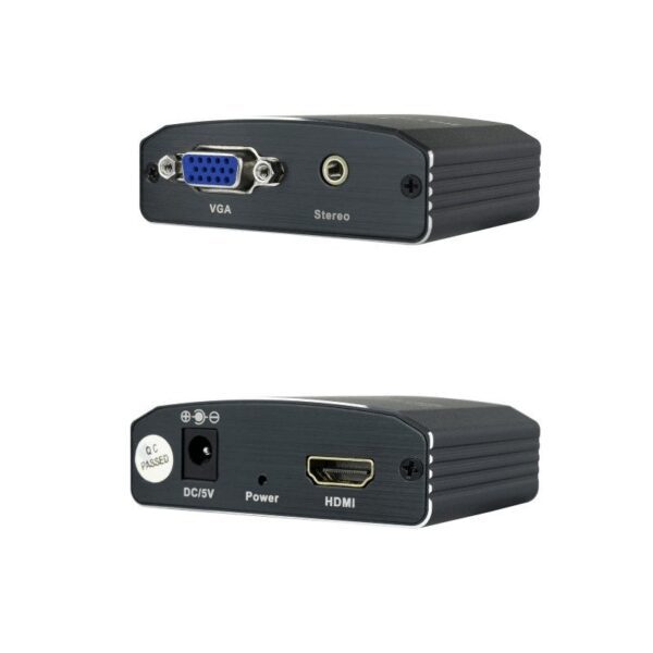 Conversor Nanocable 10.16.2101-BK/ HDMI Hembra - VGA Hembra/ Jack 3.5 Hembra/ 15cm/ Negro - Imagen 3