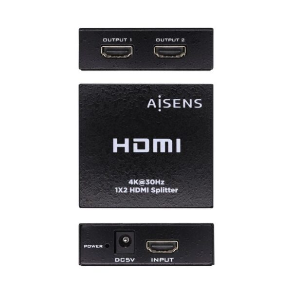Duplicador HDMI Aisens A123-0506/ 2x HDMI Hembra/ HDMI Macho - USB Hembra - Imagen 2